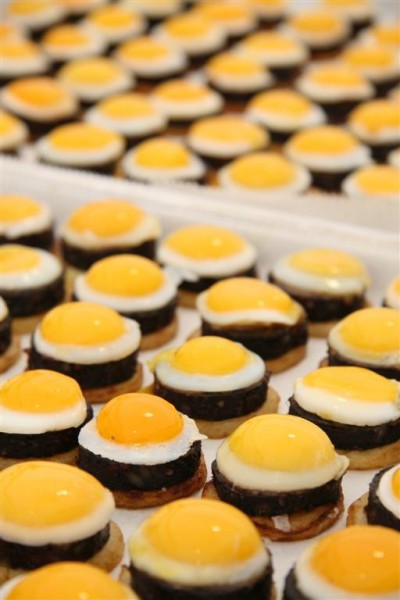 quails egg & black pudding