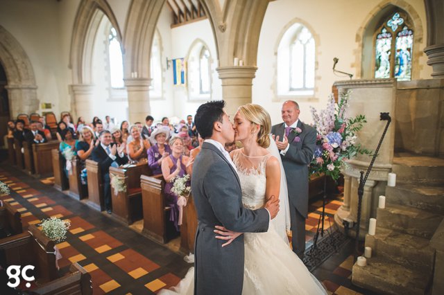 Aimee and Steve Bury Court Barn wedding Jacaranda Catering Guy Collier Wedding Photography_0026