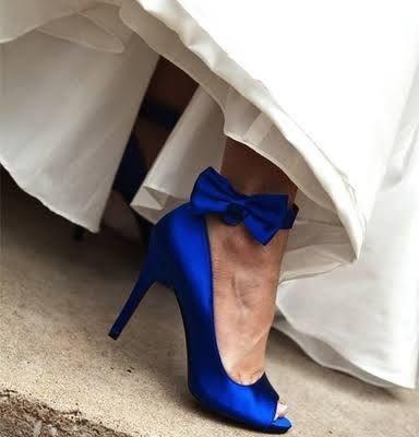 Blue shoes